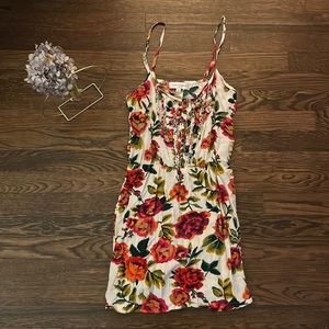 Floral Sun Dress with Adjustable Straps